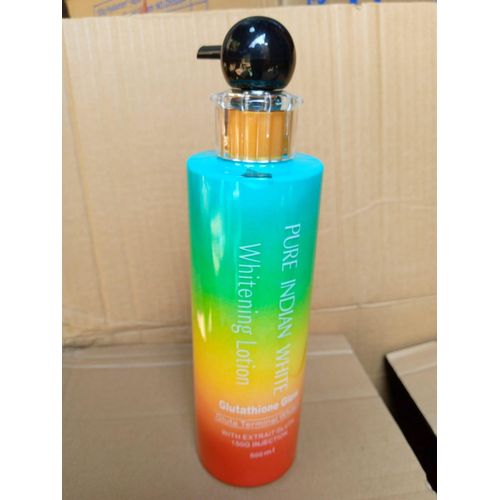 Pure Indian White Glutathione Glow Body Lotion. Fades Hyperpigmentations, Freckles, Age Spots, Pregnancy Marks, Make skin radiant, Youthful, Whitens, Brightens, Glows, Evens, Smooths & Moisturizes.