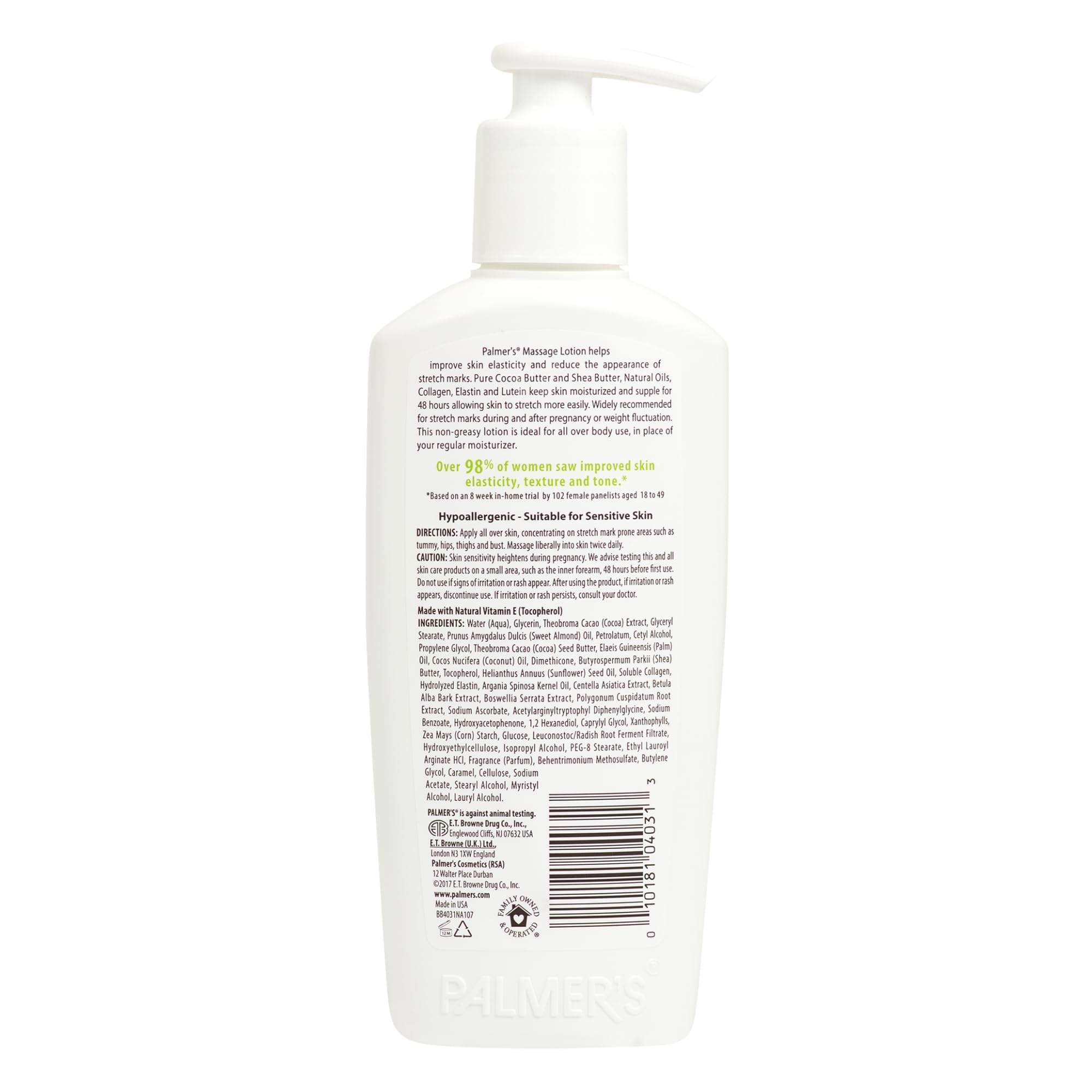 Palmer's Cocoa Butter Formula Massage Lotion For Stretch Marks, Pregnancy Skin Care, Belly Cream with Collagen, Elastin, Argan OIl and Shea Butter 250ml