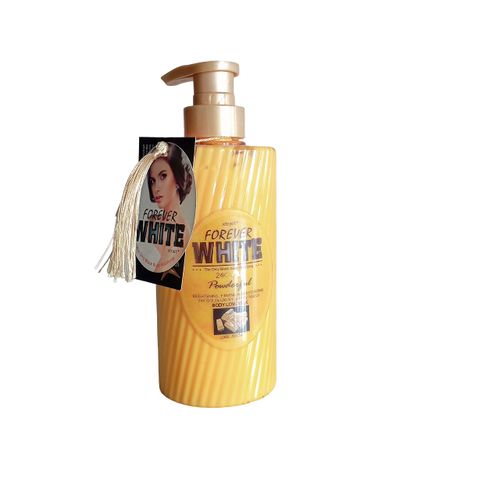 Forever White 24K GOLD Brightening, Firming, Moisturizing Body Lotion. Moisturizes, Prevent UV Damage, Brightens, Prevent skin sagging, Tightens the skin & Glows