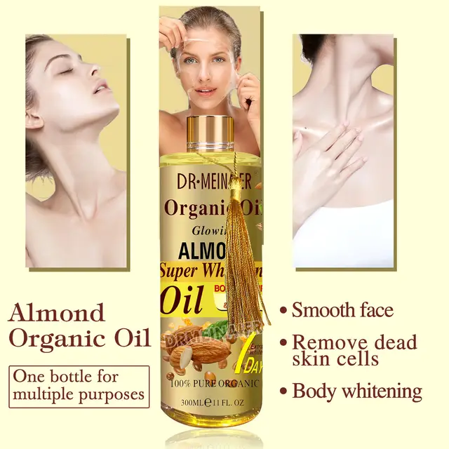 Dr. Meinaier Almond 7 Days Whitening And Brightening Body And Face Oil 300 ml