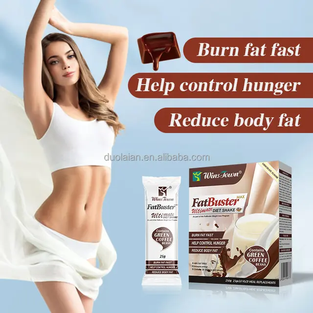 Wins Town Fat Blaster Diet Shake,Weight Loss Meal Replacement,Chocolate Flavor (chocolate flavor, 25g*10bags)