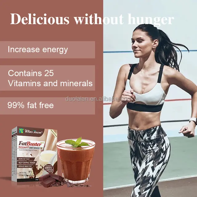 Wins Town Fat Blaster Diet Shake,Weight Loss Meal Replacement,Chocolate Flavor (chocolate flavor, 25g*10bags)