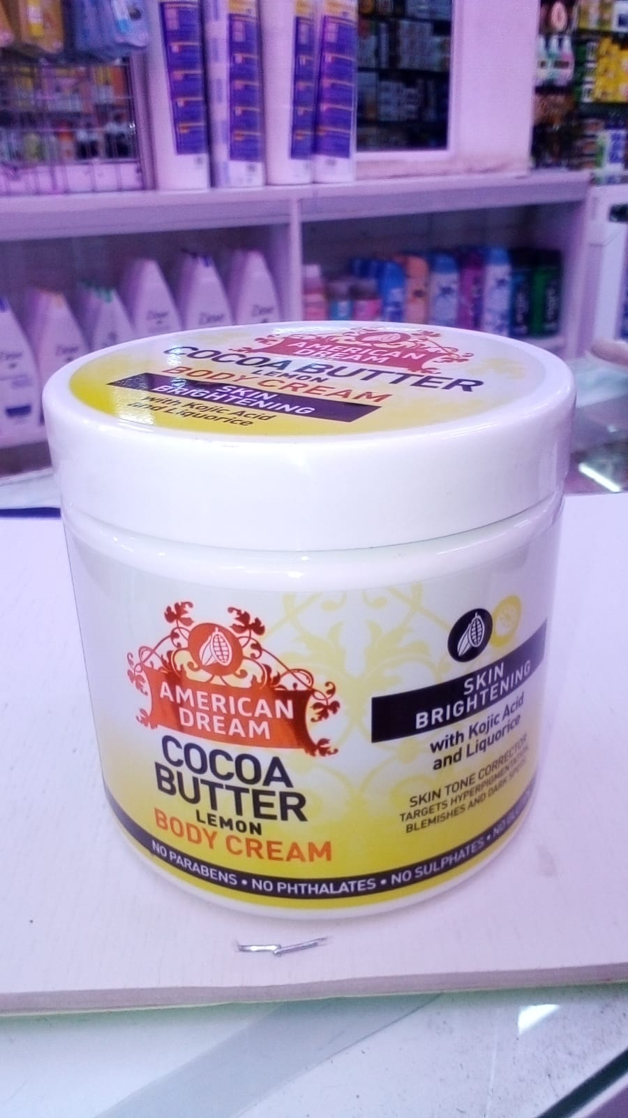 American Dream Lemon Cocoa Butter For Skin Brightening & Fade Out- Kojic Acid
