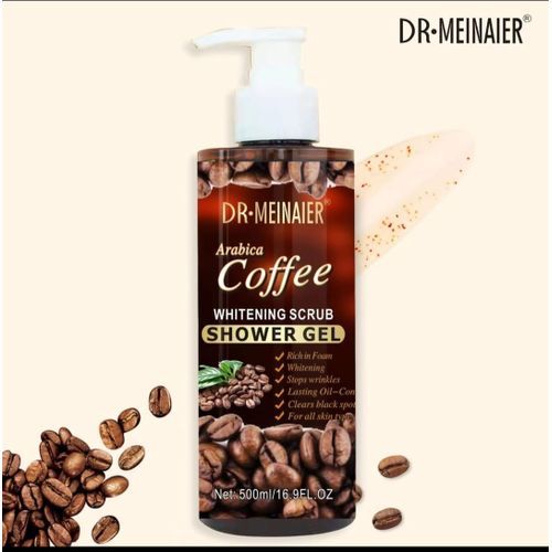 DR MEINAIER Arabica coffee showering gel whitening cleansing scrub 1000 ml