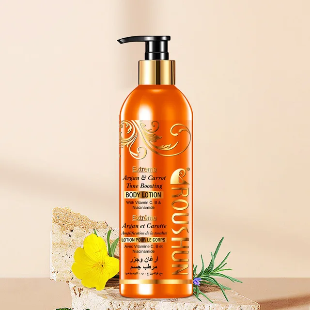Roushun Argan And Carrot Tone Boosting Body Lotion 500 ml