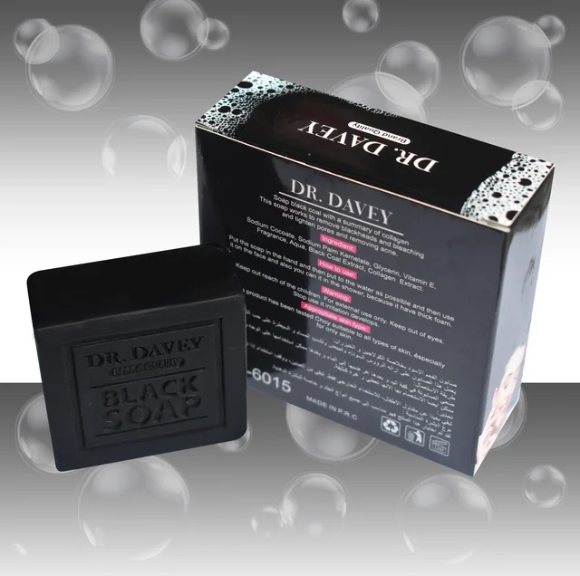 Dr Davey Black Soap, Charcoal & Collagen Soap - 100g