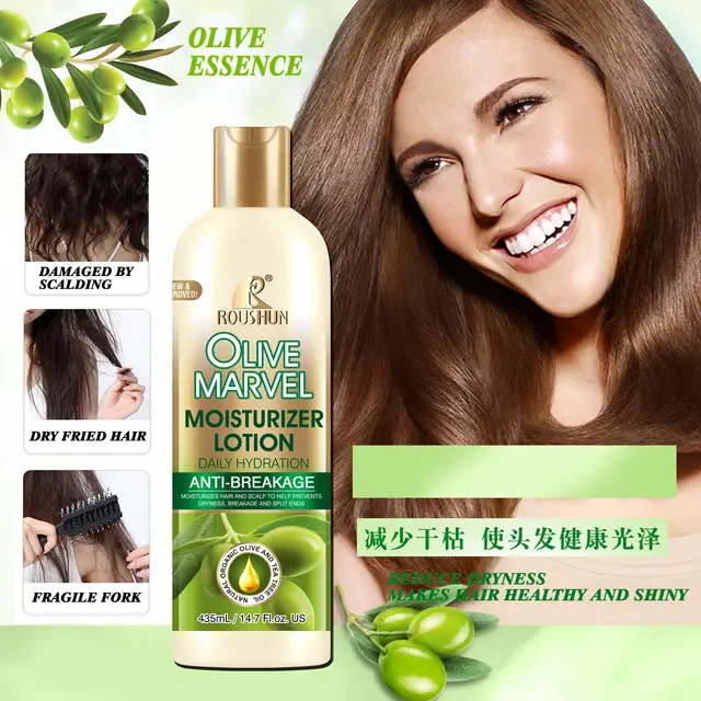 Roushun Olive Moiturizer Anti Breakage Hair Lotion 435 ml
