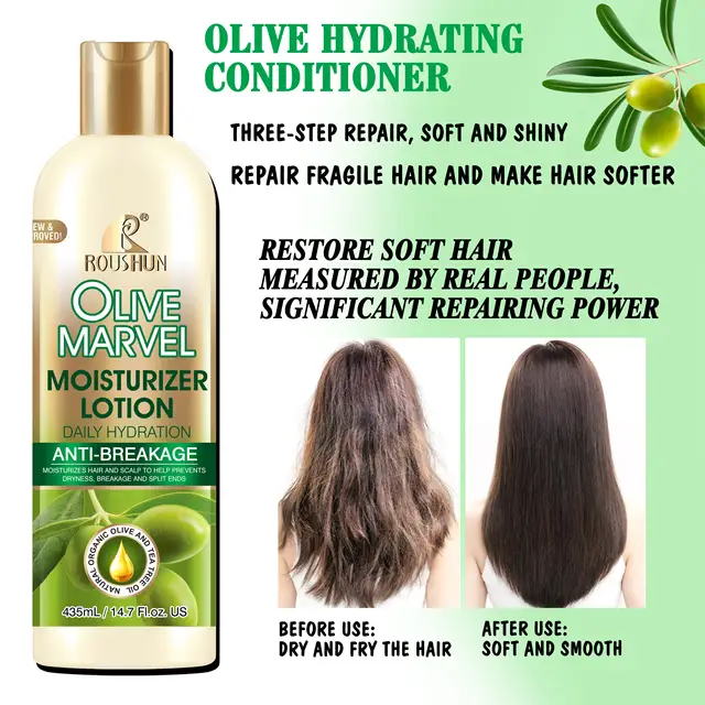 Roushun Olive Moiturizer Anti Breakage Hair Lotion 435 ml