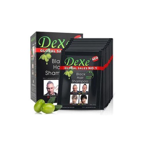 Dexe ORIGINAL Natural Instant Black Hair Dye Shampoo For Gray Hair For Men & Women-Black Color