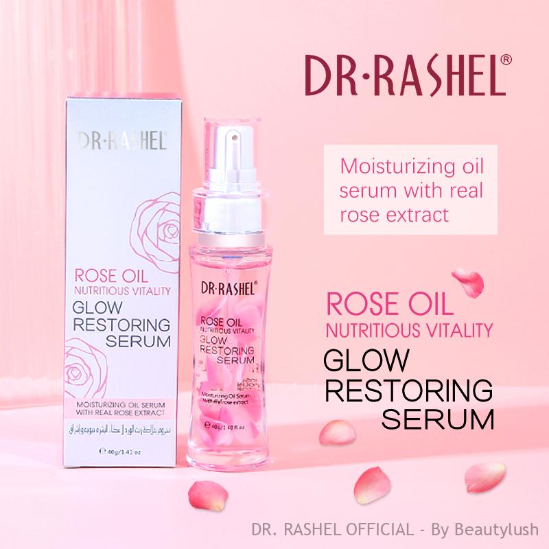 Dr Rashel Rose Oil Nutritious Vitality Glow Restoring Face serum 40 ml