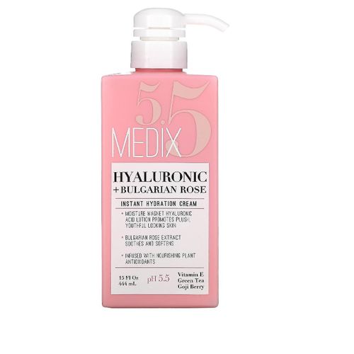 Medix 5.5 Hyaluronic Acid + Bulgarian Rose Instant Hydration Cream 444 ml