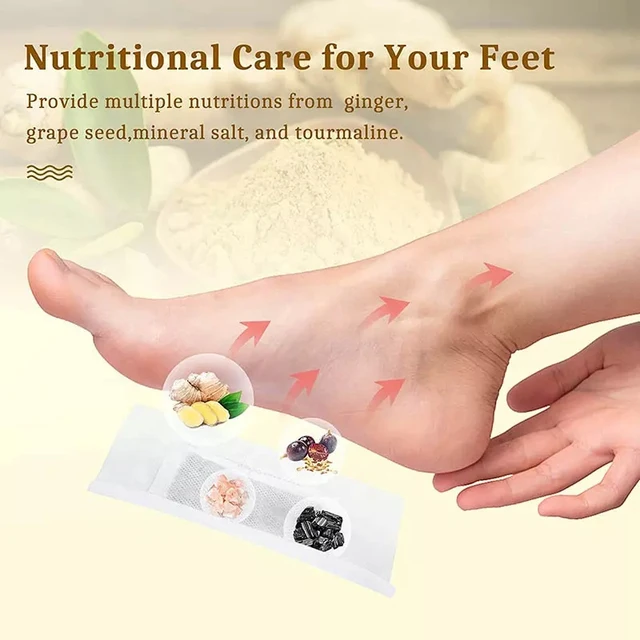 Wins Town Herbal Detox Foot Patch (30 patches per pack) | Cleansing Detox Pads