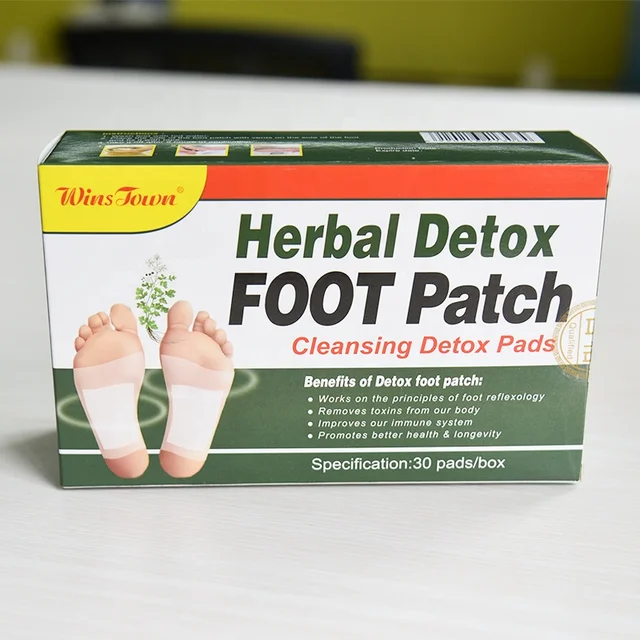 Wins Town Herbal Detox Foot Patch (30 patches per pack) | Cleansing Detox Pads
