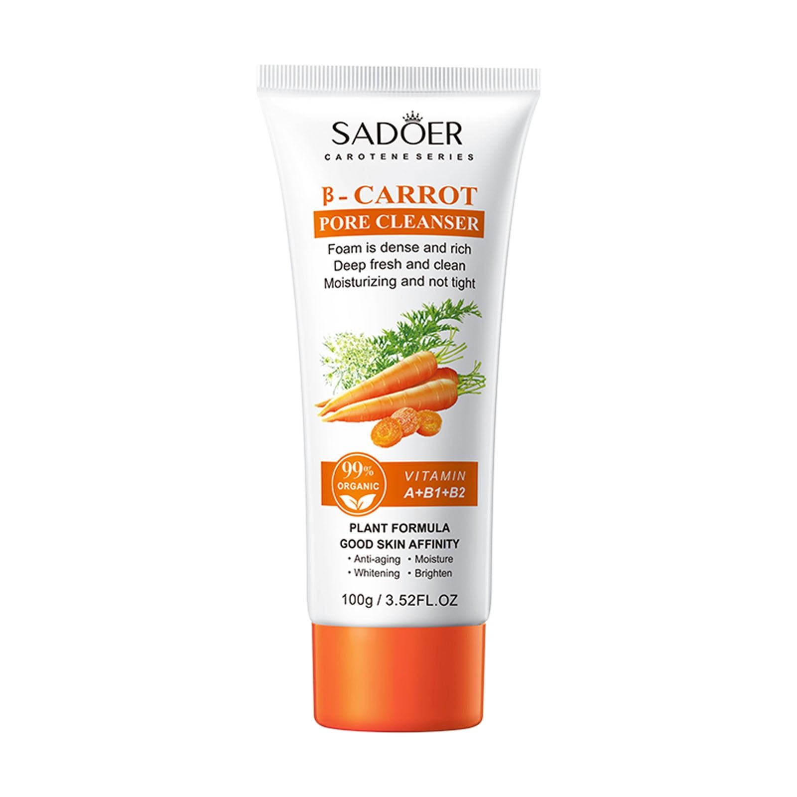Sadoer Carrot Cleanser Milk Oil Control Brightening Refreshing Moisturising Cleanser 100ml