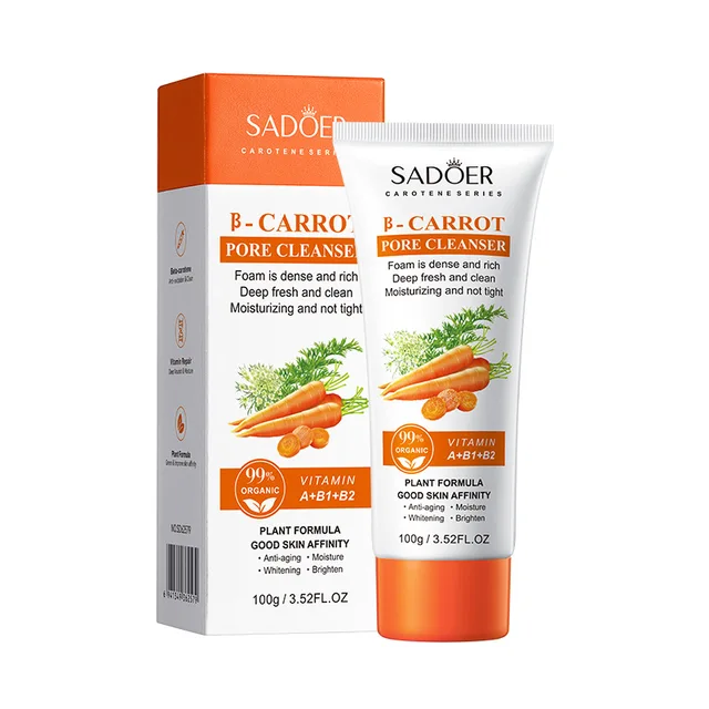 Sadoer Carrot Cleanser Milk Oil Control Brightening Refreshing Moisturising Cleanser 100ml