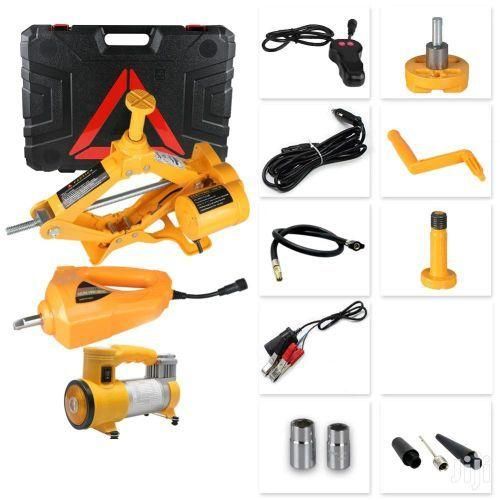 3 In 1 Electric Car Kit 12volts Automatic car Jack, Tyre Inflator, Wrench