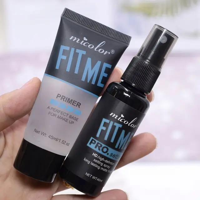Micolor 2 In 1 Fit Me Primer + Pro. Setting Spray Fixer Matte Makeup