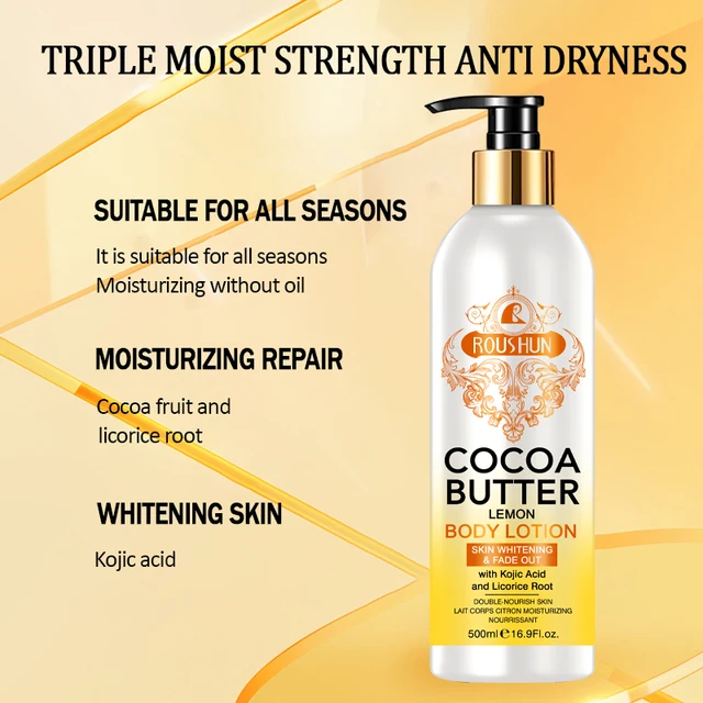 Roushun Cocoa Butter & Lemon Body Lotion 500 ml