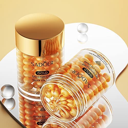 Sadoer Golden Moisturizing & Tender Anti-Wrinkle Eye Cream 60g / Improve Dark Circles and Eye Edema & Deeply Moisturize & Smooth and Tender Skin & Remove Eye Lines