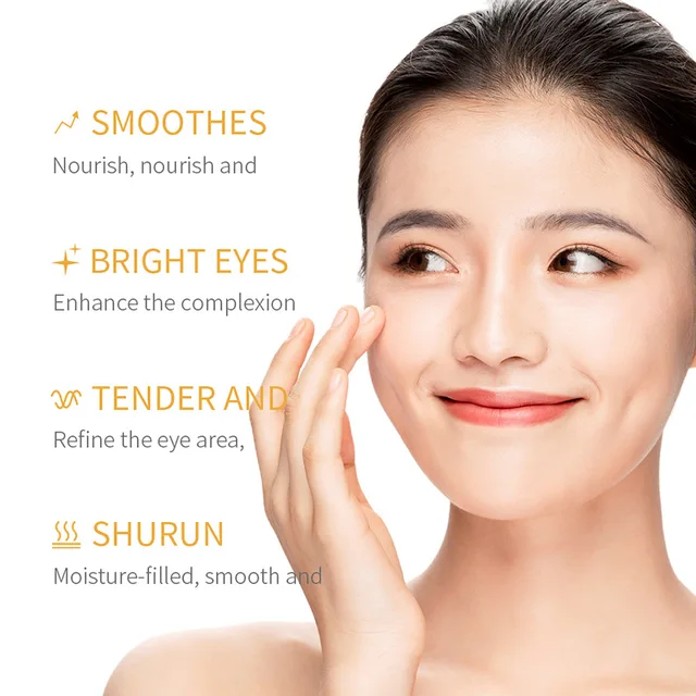 Sadoer Golden Moisturizing & Tender Anti-Wrinkle Eye Cream 60g / Improve Dark Circles and Eye Edema & Deeply Moisturize & Smooth and Tender Skin & Remove Eye Lines
