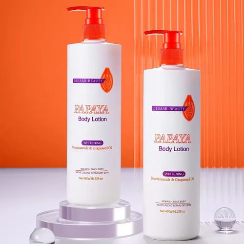 Disaar Organic Papaya Whitening Cream Body Lotion Moisturizing Nourishing Lightening Body Lotion Cream For Black Skin ( 480g)