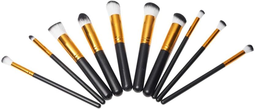 10pcs Makeup Brushes Professional Brush Set For Foundation Blush Eye Shadow