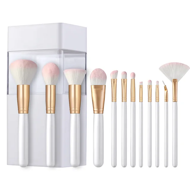 10pcs Makeup Brushes Professional Brush Set For Foundation Blush Eye Shadow