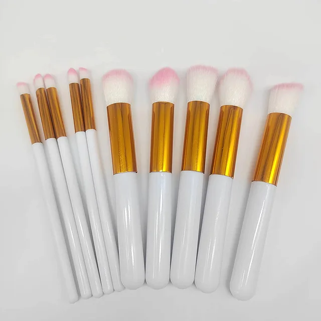 10pcs Makeup Brushes Professional Brush Set For Foundation Blush Eye Shadow