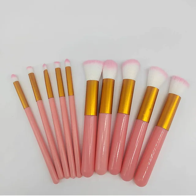 10pcs Makeup Brushes Professional Brush Set For Foundation Blush Eye Shadow view 2