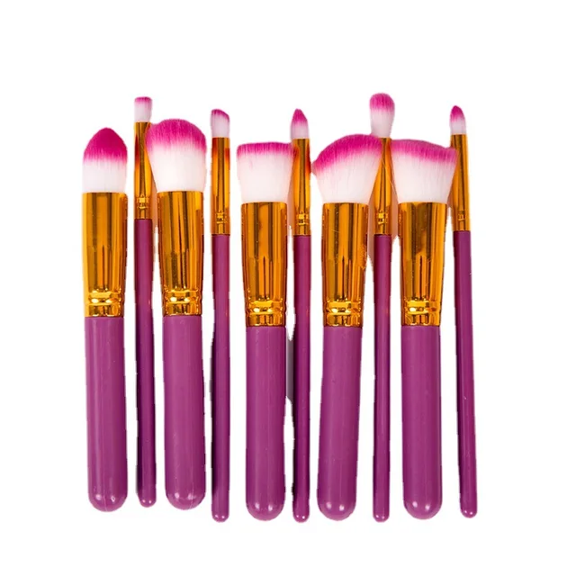 10pcs Makeup Brushes Professional Brush Set For Foundation Blush Eye Shadow
