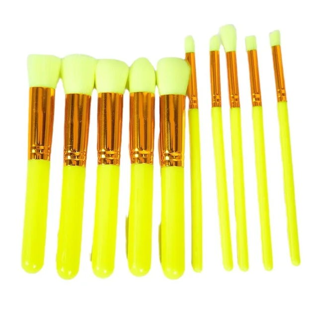 10pcs Makeup Brushes Professional Brush Set For Foundation Blush Eye Shadow view 2