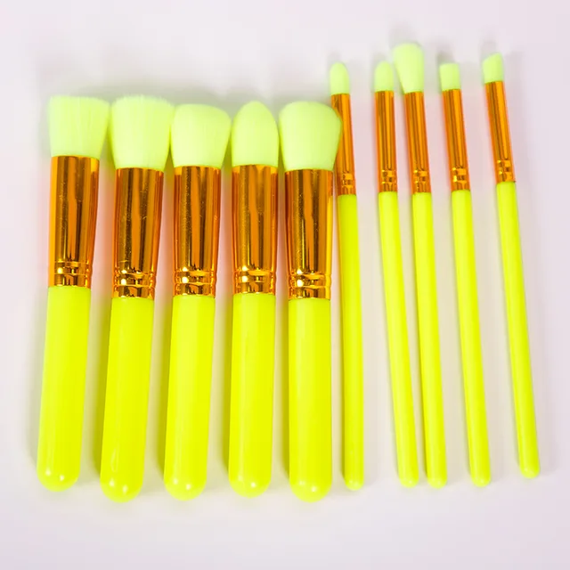 10pcs Makeup Brushes Professional Brush Set For Foundation Blush Eye Shadow