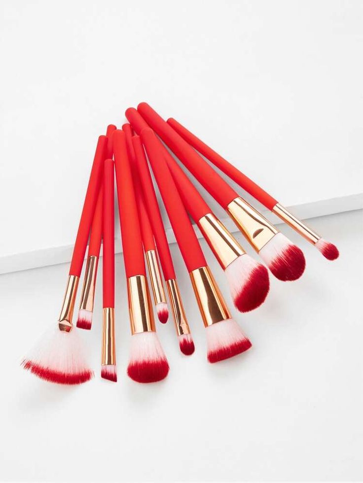 10pcs Makeup Brushes Professional Brush Set For Foundation Blush Eye Shadow view 10
