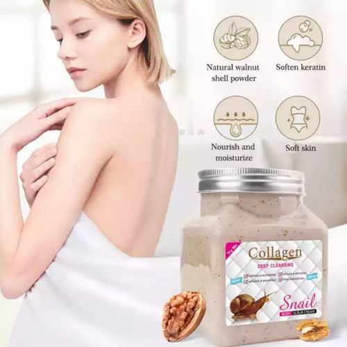 Collagen Snail Body Scrub Cream & Exfoliating Face 500 ml