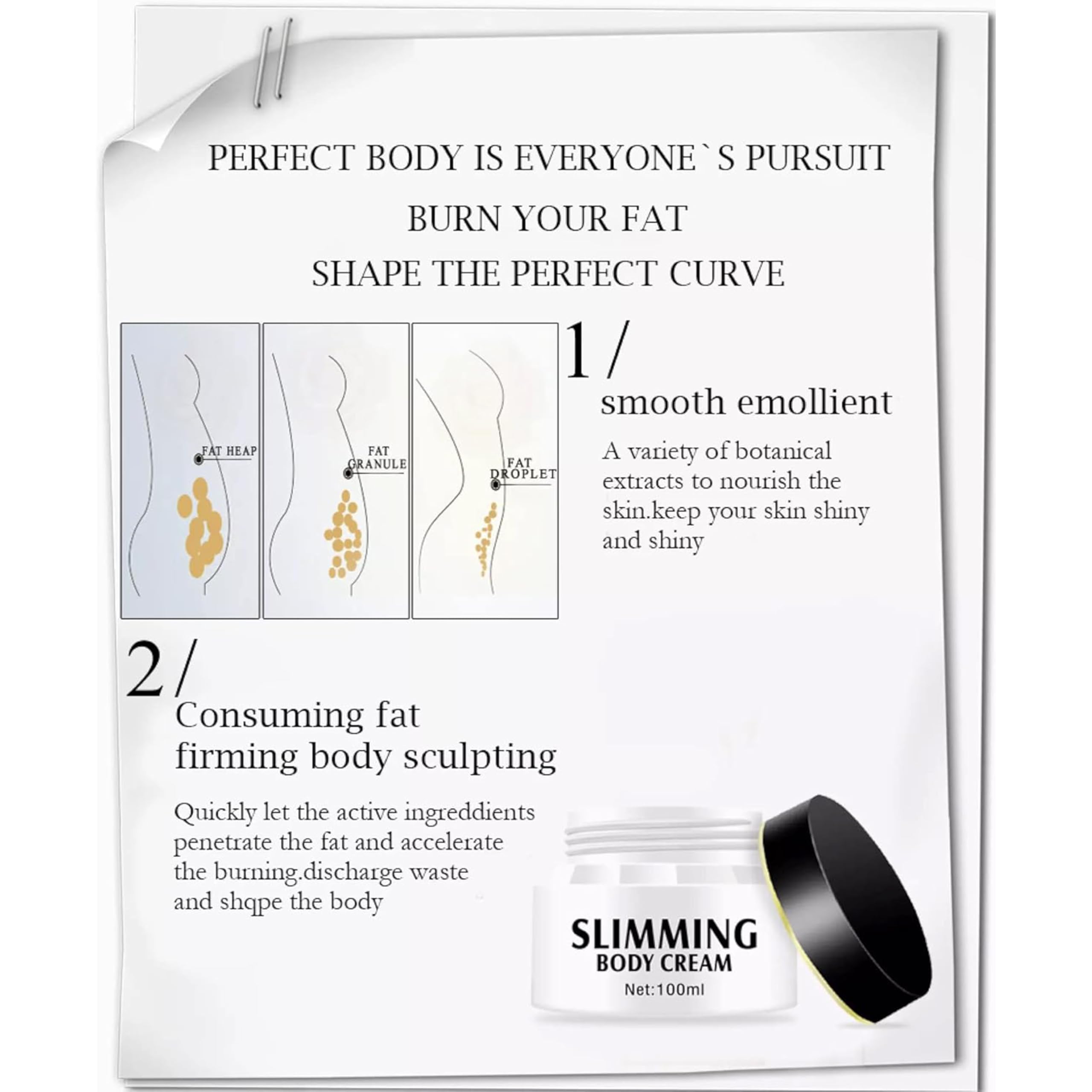 Aichun Slimming cream Burning Fa Delicate Touch, 3 Days Effective, 100ml