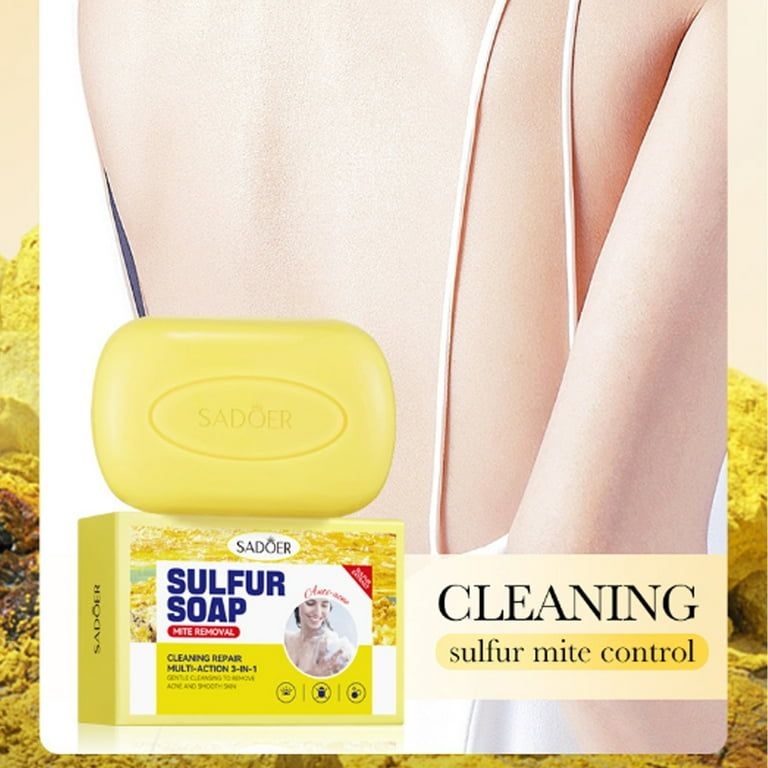 Sadoer Sulfur Cleaning Repair Multi-Action 3 In 1 Acne Soap 125g