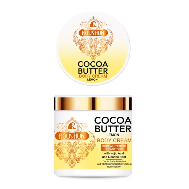 Roushun Cocoa Butter Skin Whitening And Fade Out Lemon Cream 500 ml