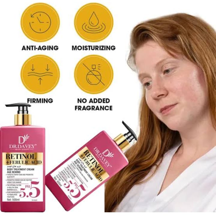 Dr. Davey Retinol + Ferulic Acid Age Rewind Body Cream 500 ml