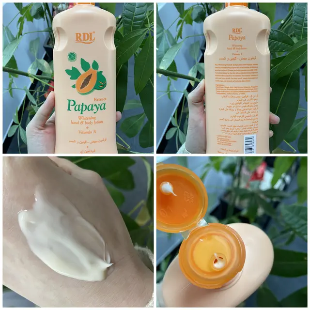 RDL Papaya Extract Whitening Hand & Body Lotion (600ml)