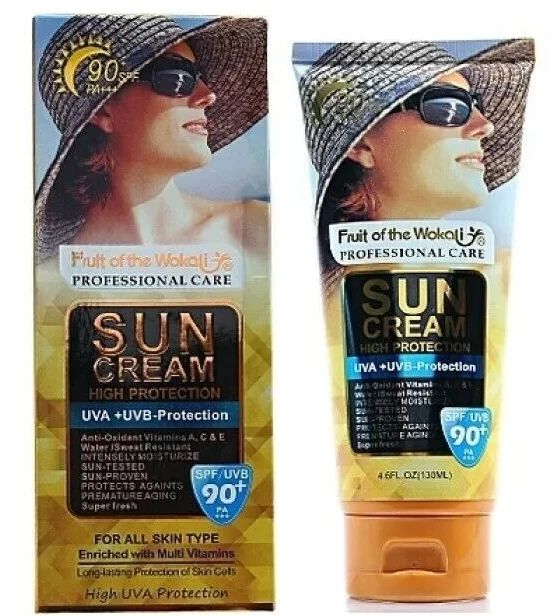 Fruit Of The Wokali Profess Care Sun Cream High Protection SPF/UVB90 130 ml