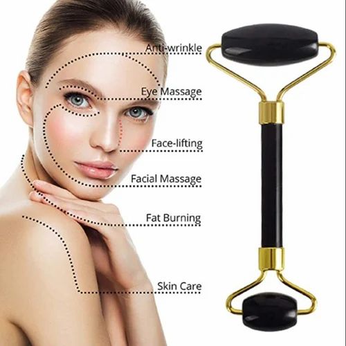 FLBWLES Facial Roller & Massager. Removes Eye Puffiness, Dark circles, inflammation, Firms, unifies skin tone & improves circulation