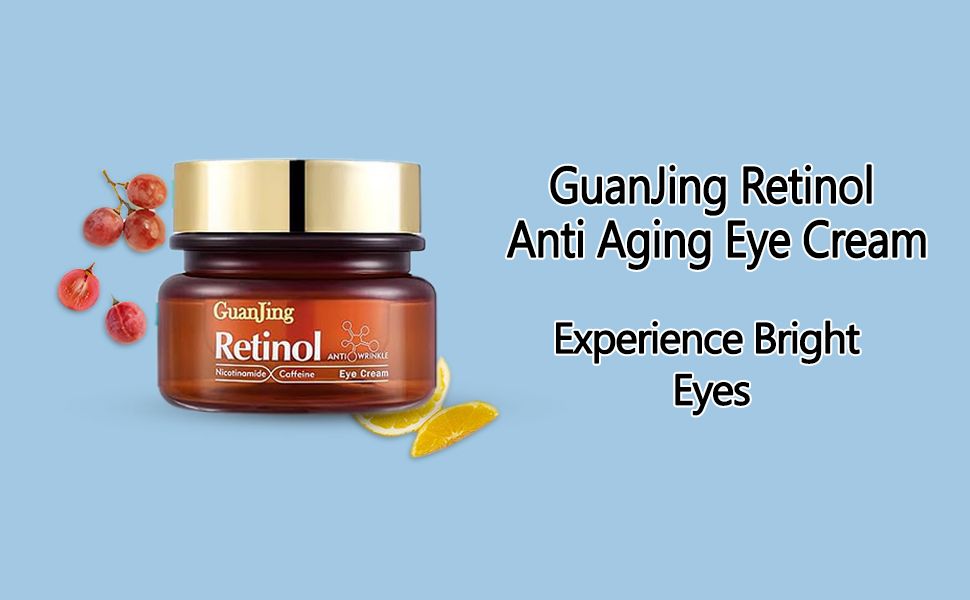 GuanJing Retinol Anti Aging Eye Cream Anti-Wrinkles Bags Dark Circles Removal Retinol Eye Cream For Women - 30g