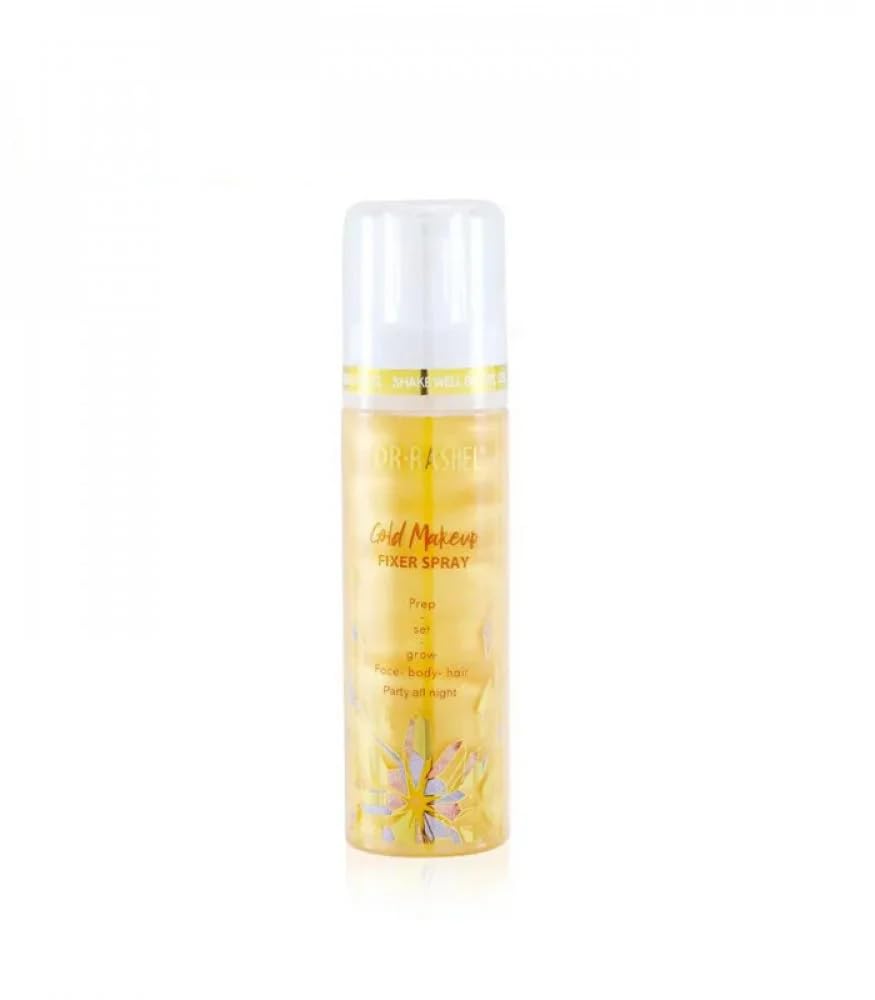 DR.Rashel Glow Boosting Makeup Fixer Spray with Gold and Hydrating Formula, 100ml view 2