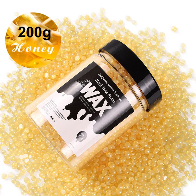 200g Hard Wax Beads for Wax Heater Machine Hair Remove Hot Film Waxing Beads Brazilian Waxing Pearl Beans for Wax Warmers Pot