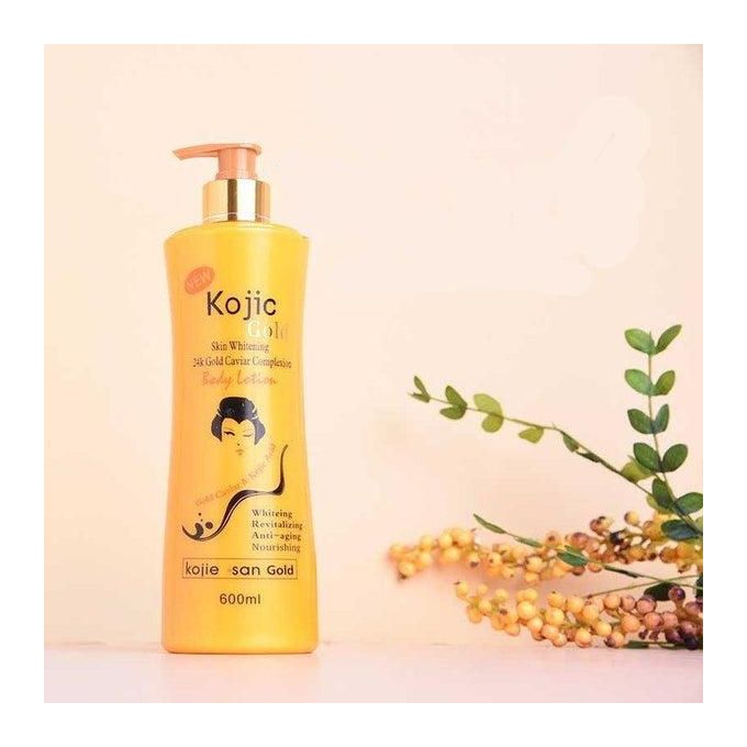 Kojic Acid Gold Skin Whitening 24 Gold Caviar Complexion Lotion 600 ml