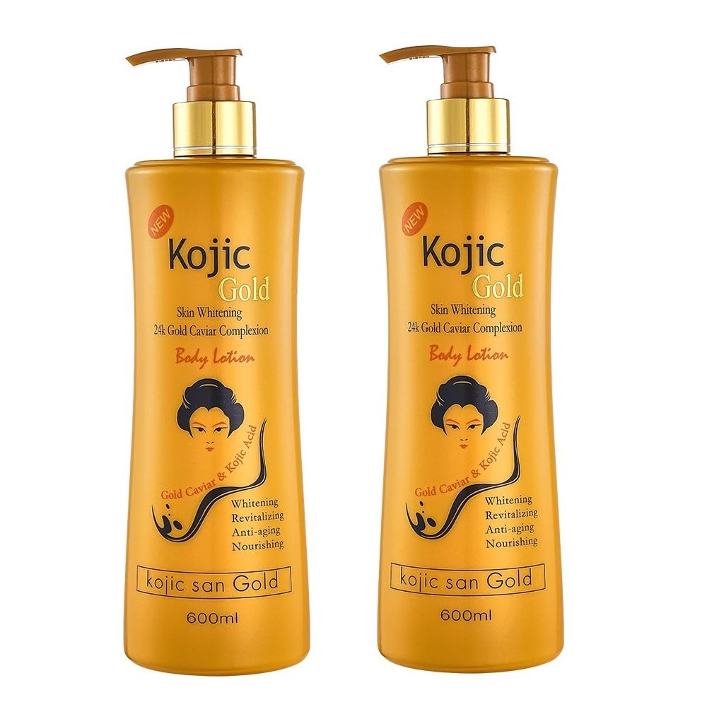 Kojic Acid Gold Skin Whitening 24 Gold Caviar Complexion Lotion 600 ml