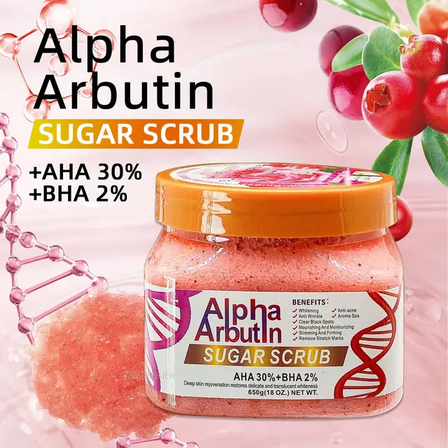DR Meinaier  Face & Body Alpha Arbutin Sugar Scrub 650g