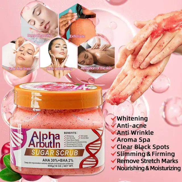 DR Meinaier  Face & Body Alpha Arbutin Sugar Scrub 650g
