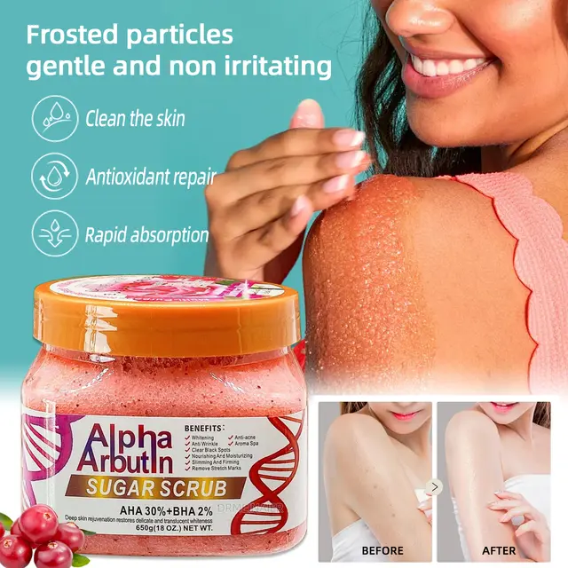 DR Meinaier  Face & Body Alpha Arbutin Sugar Scrub 650g