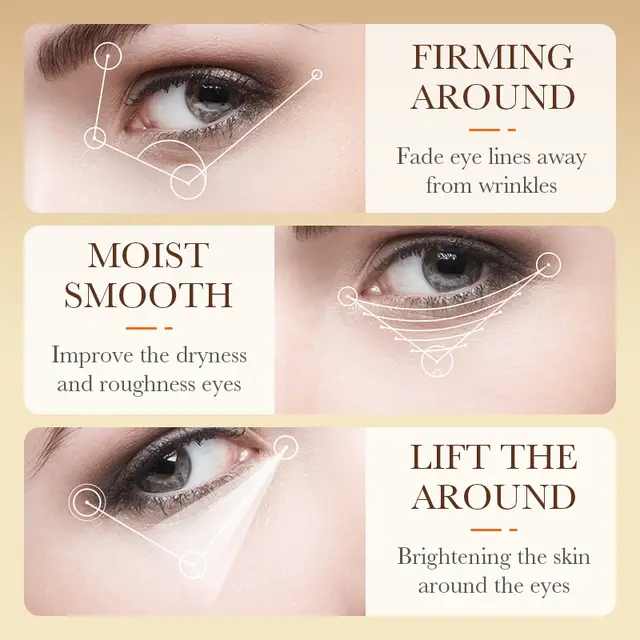 Sadoer Turmeric Firming Eye Cream for Dark Circles and Puffy Eyes 20g